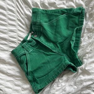 PacSun Green Jean Shorts